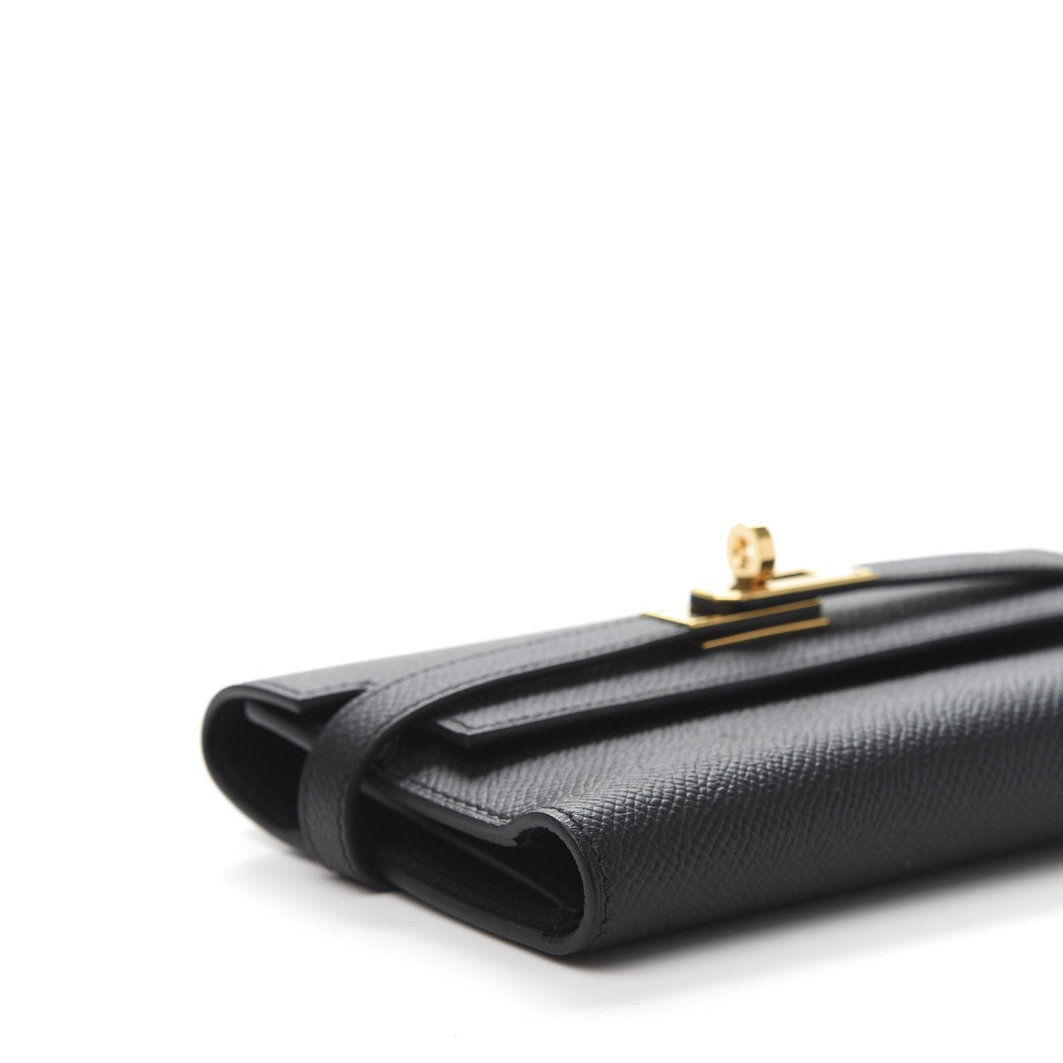 Hermes Epsom Medium Kelly Wallet Black 8 of 9