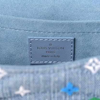 Louis Vuitton Embroidered Monogram Denim New Wave Chain MM 7 of 11