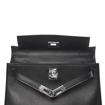 Hermes Swift Kelly Pochette Clutch Black 15 of 25