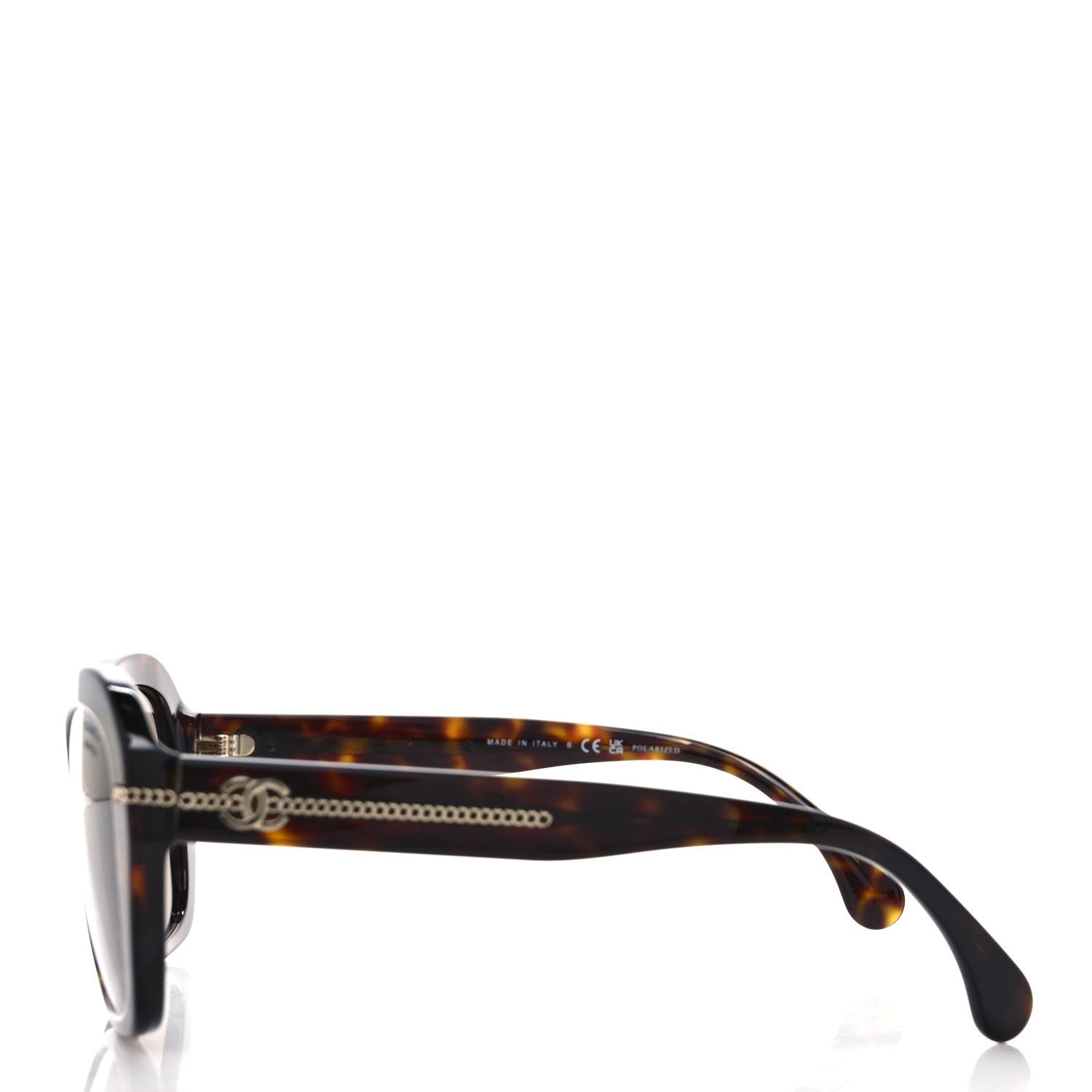 Chanel Acetate Polarized CC Butterfly Sunglasses 5510 Dark Tortoise 3 of 8
