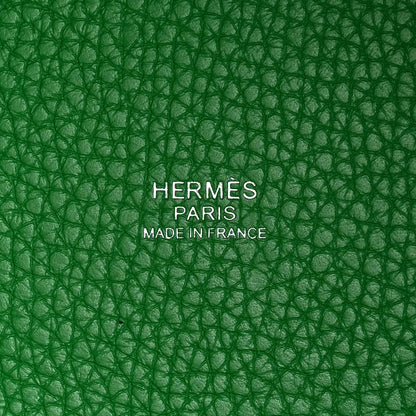 Hermes Taurillon Clemence Monochrome Picotin Lock 18 PM Bambou 6 of 12