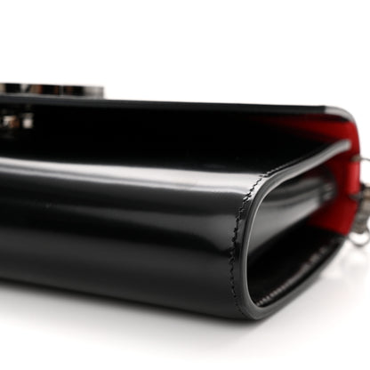 Christian Louboutin Calfskin Loubi54 Wallet On Chain Black 10 of 12