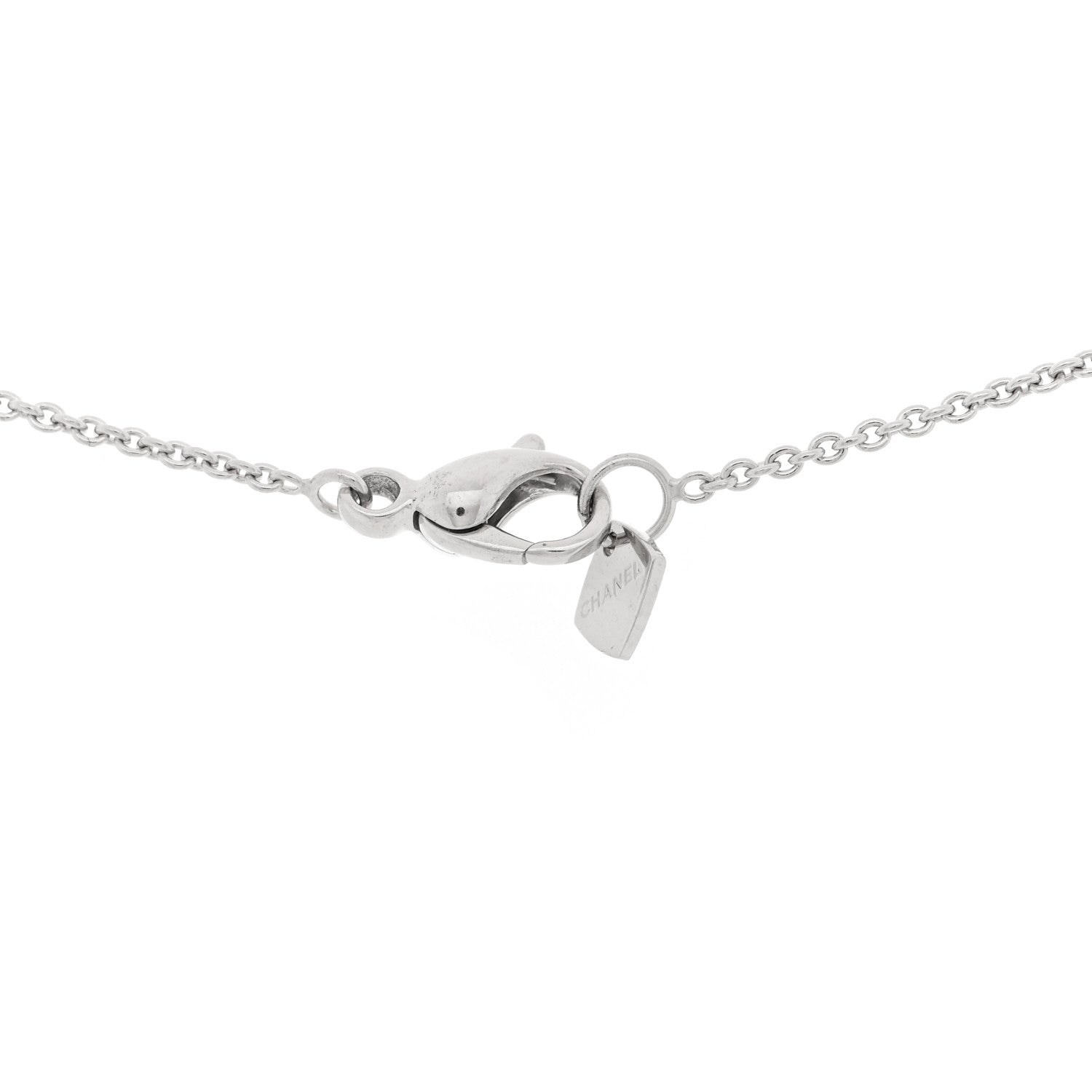 Chanel 18K White Gold Coco Crush Pendant Necklace 4 of 5