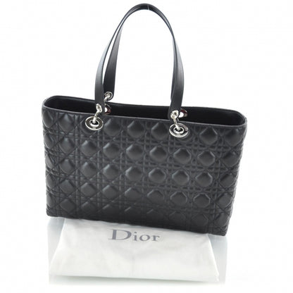 Christian Dior Lambskin Cannage Large Lady Dior Shopper Tote Black 3 of 10