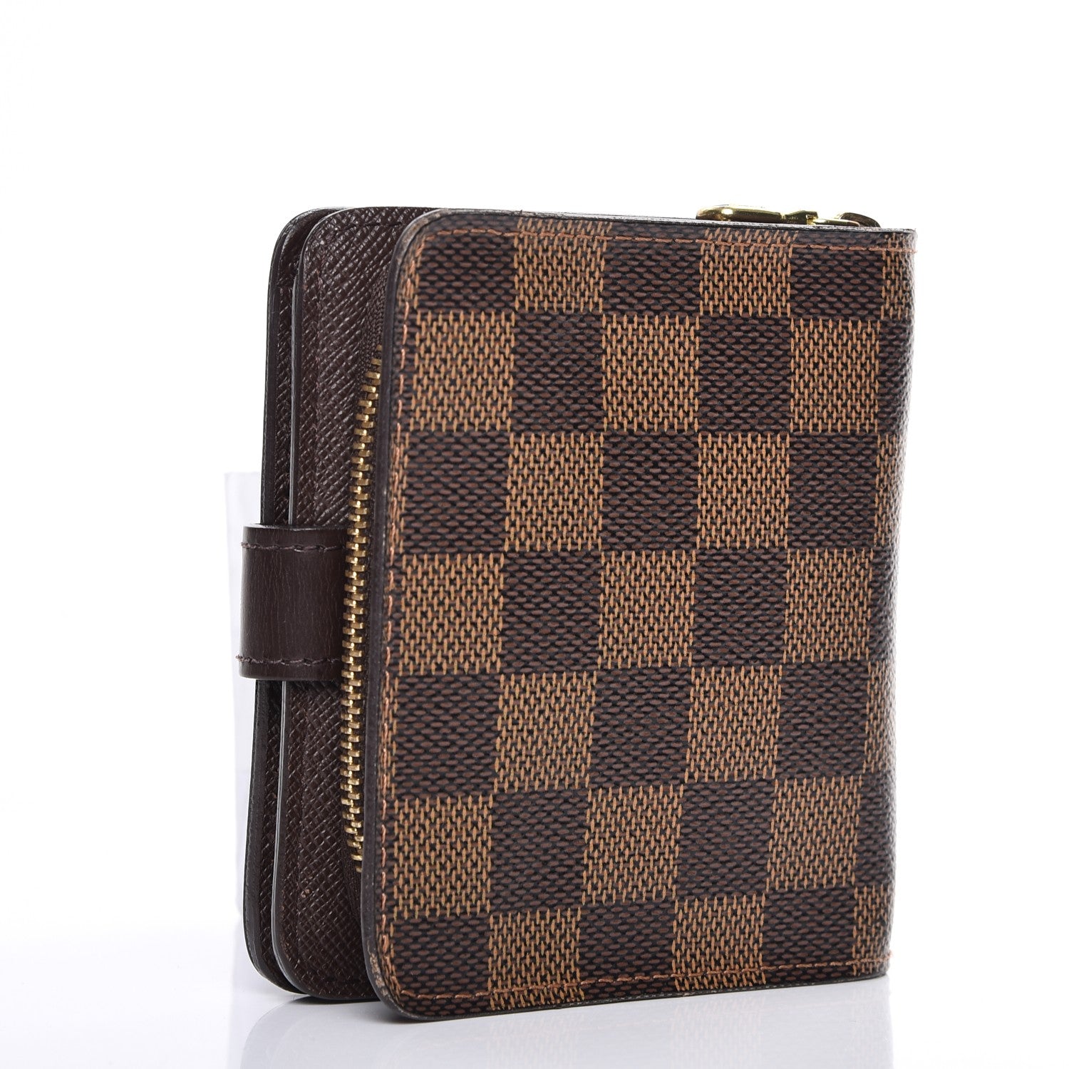Louis Vuitton Damier Ebene Zippe Zipped Compact Wallet 3 of 8