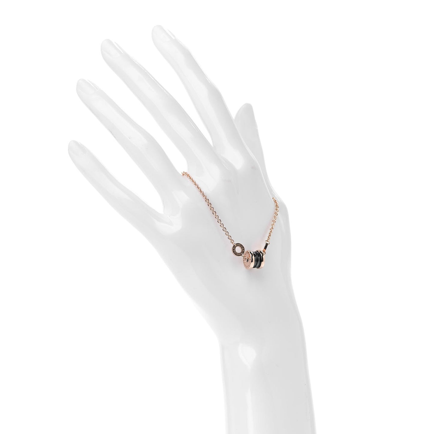 18K Rose Gold Black Ceramic B.Zero1 Bracelet