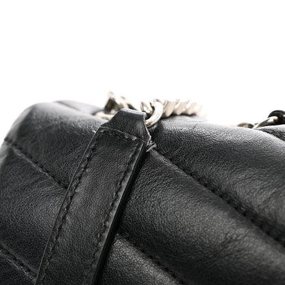 Saint Laurent Calfskin Y Quilted Monogram Medium Loulou Satchel Black 12 of 12