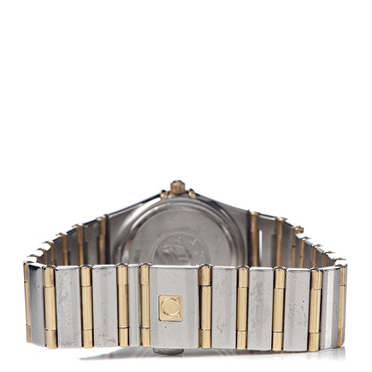 Omega Stainless Steel 18K Yellow Gold Diamond Bezel Mother of Pearl 25mm Constellation Quartz Watch 1277.75.00 4 of 6