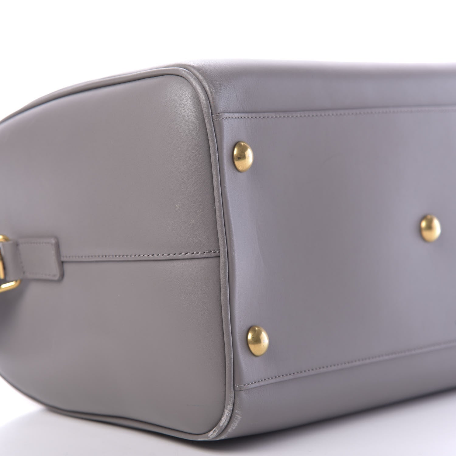 Saint Laurent Calfskin Classic Duffle 6 Fog 6 of 14