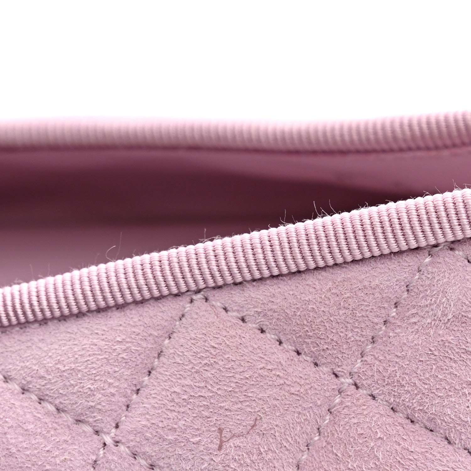Chanel Suede Quilted Cap Toe CC Ballerina Flats 38.5 Light Pink 13 of 14
