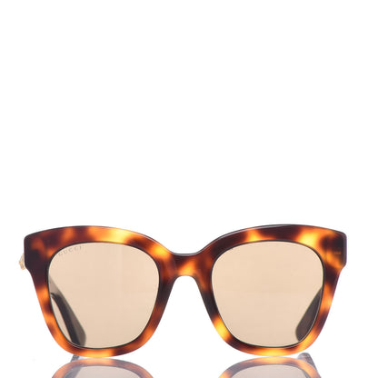 Gucci Acetate Square Frame Sunglasses GG0029S Tortoise 2 of 6