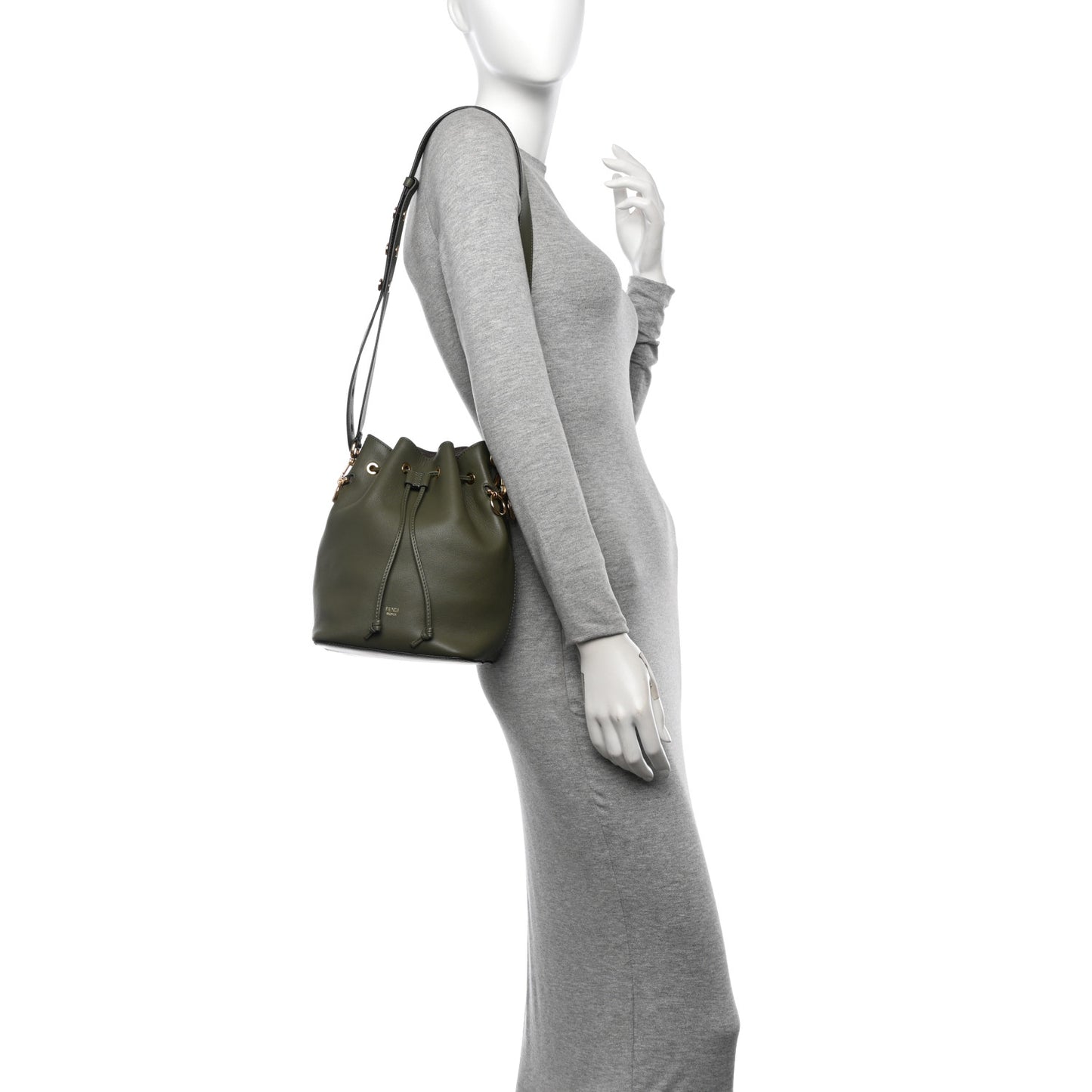 Vitello Grace Matte F is Fendi Grande Mon Tresor Bucket Bag Equatore
