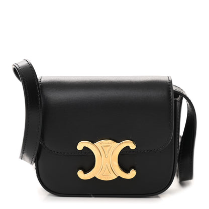 Celine Shiny Calfskin Mini Triomphe Black 1 of 9