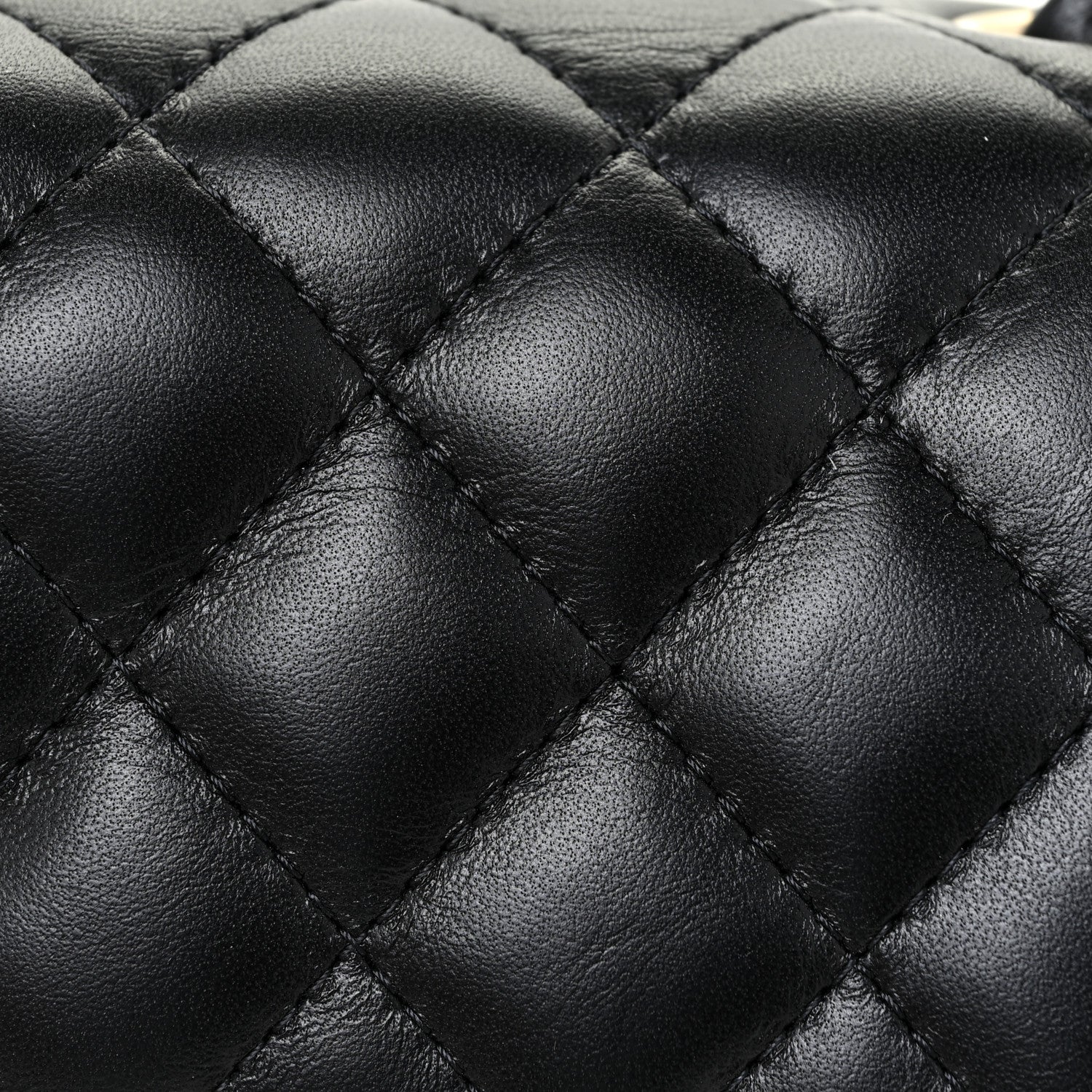 Chanel Lambskin Quilted Mini Square Flap Black 13 of 16
