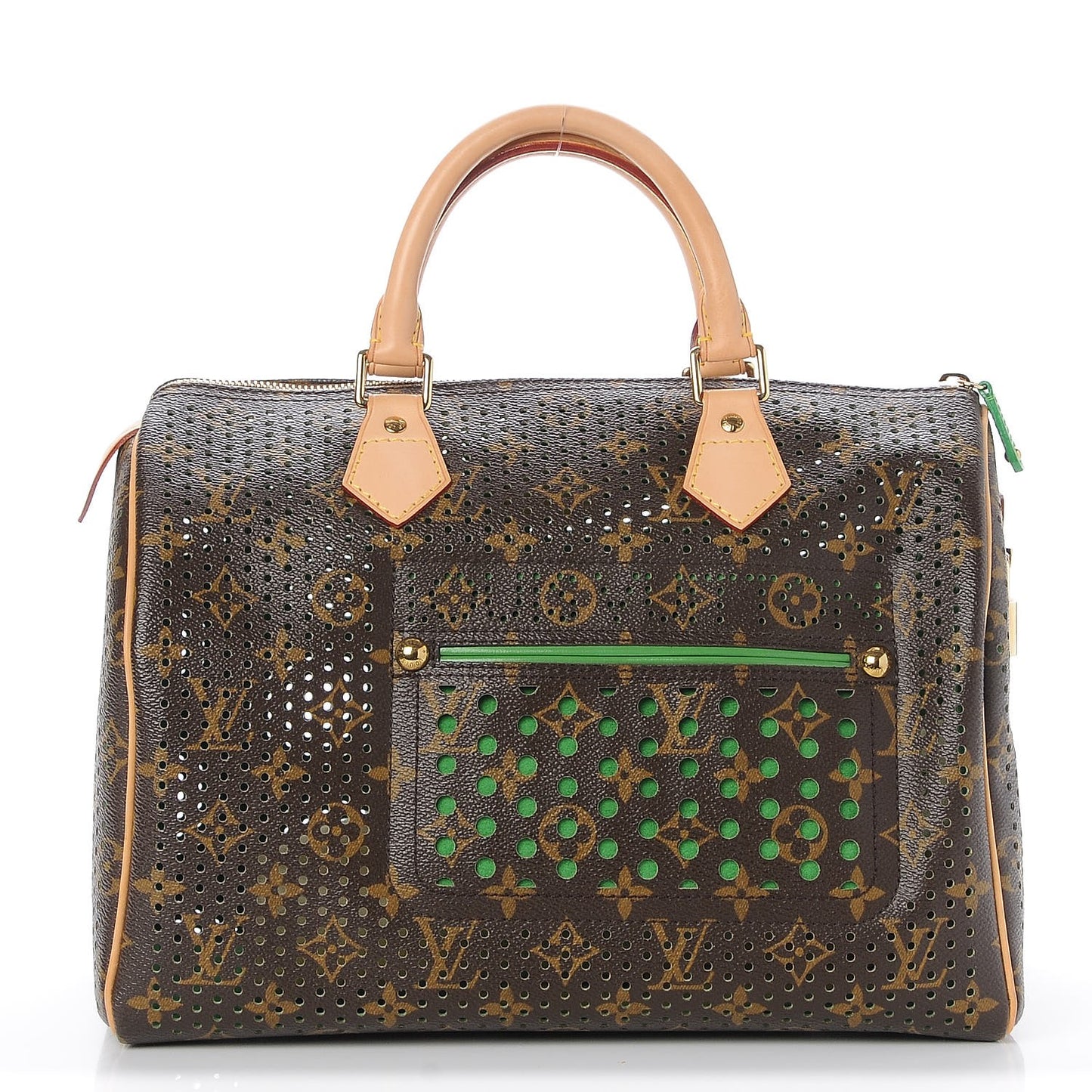 Monogram Perforated Speedy 30 Green