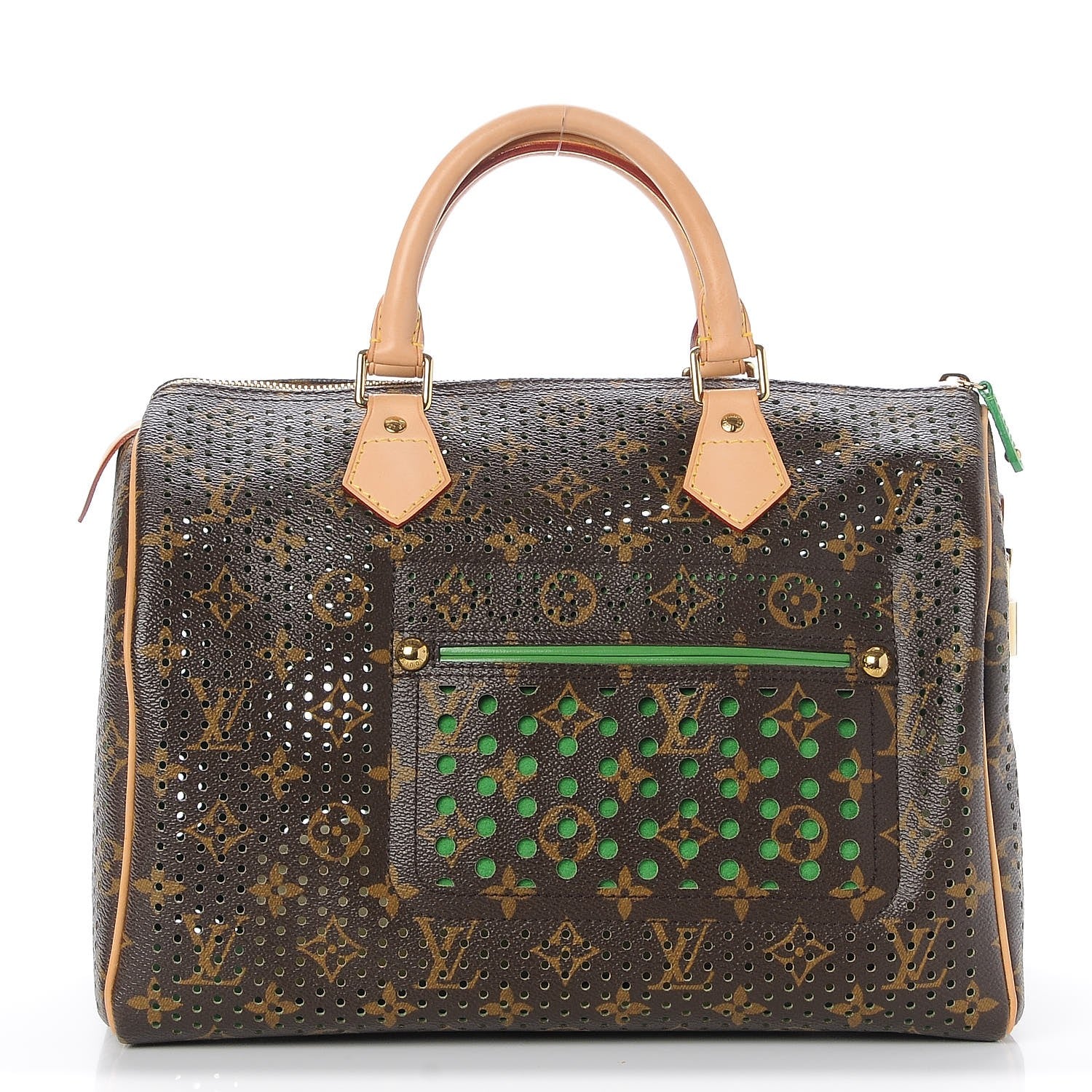 Louis Vuitton Monogram Perforated Speedy 30 Green 1 of 6
