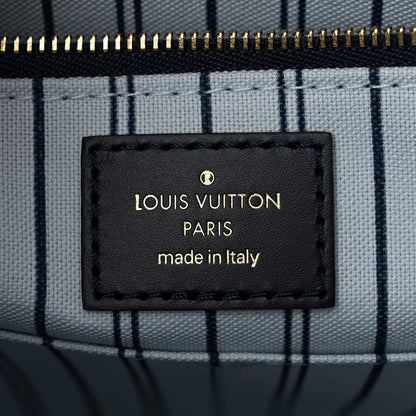 Louis Vuitton Raffia Calfskin Monogram Giant Onthego MM Blue 6 of 10
