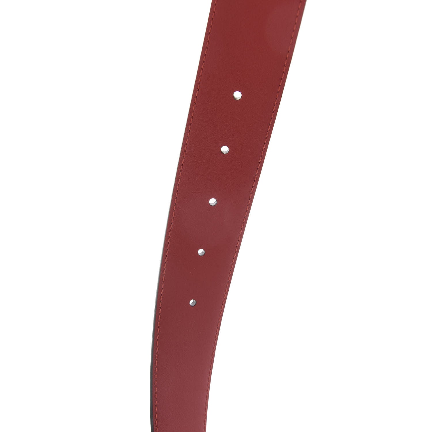 Gucci Moon Calfskin Interlocking G 37mm Belt 105 42 Vibrant Red 3 of 5