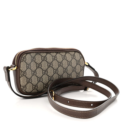 Gucci GG Supreme Monogram Web Mini Ophidia GG Bag Brown 3 of 9