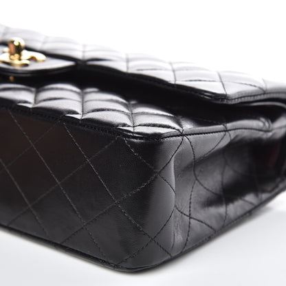 Chanel Lambskin Quilted Medium Double Flap Black 9 of 13