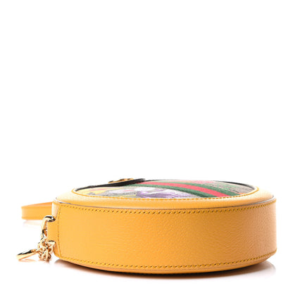 Gucci GG Supreme Monogram Flora Web Mini Ophidia Round Shoulder Bag Beige Multicolor Crop 4 of 11