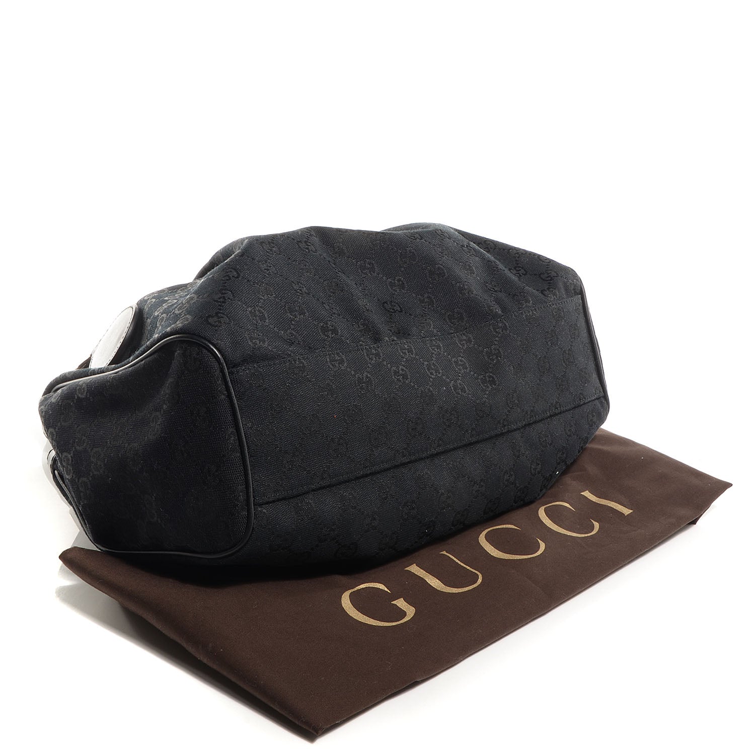 Gucci Monogram Medium Sukey Tote Black 4 of 7