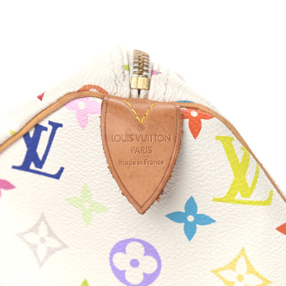 Louis Vuitton Monogram Multicolor Speedy 30 White 6 of 9