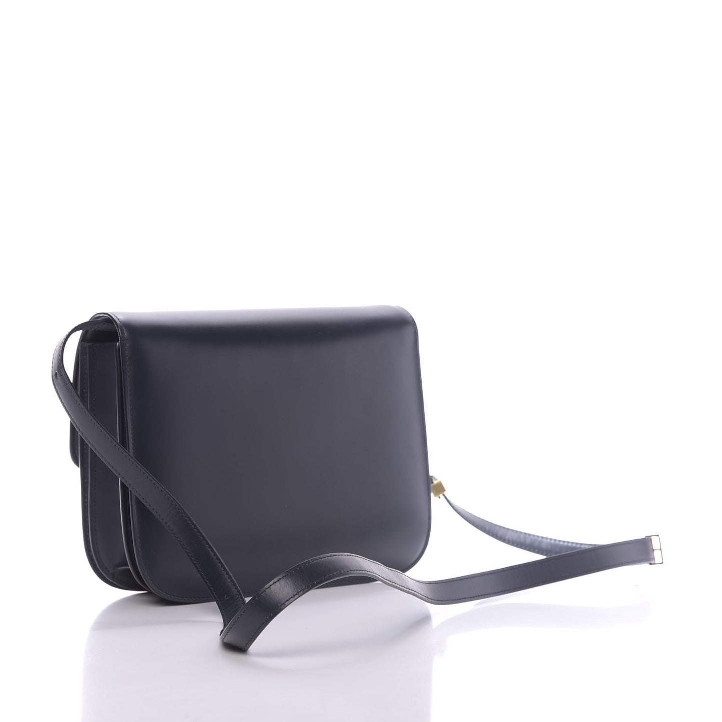 Box Calfskin Medium Classic Box Flap Bag Navy