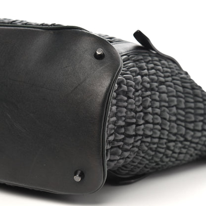 Burberry Calfskin Ruched Tote Green 12 of 13