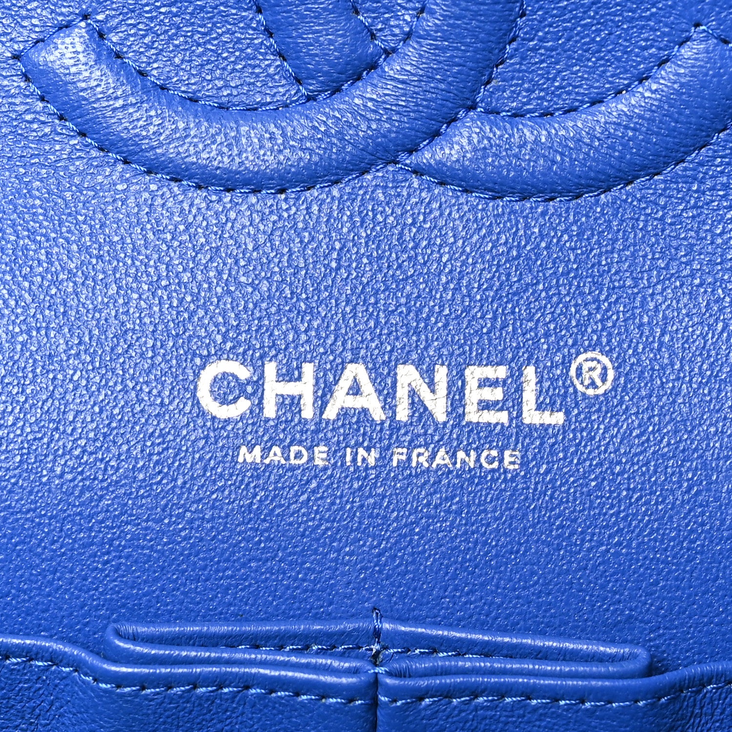 Chanel Lambskin Quilted Medium Double Flap Blue 7 of 11