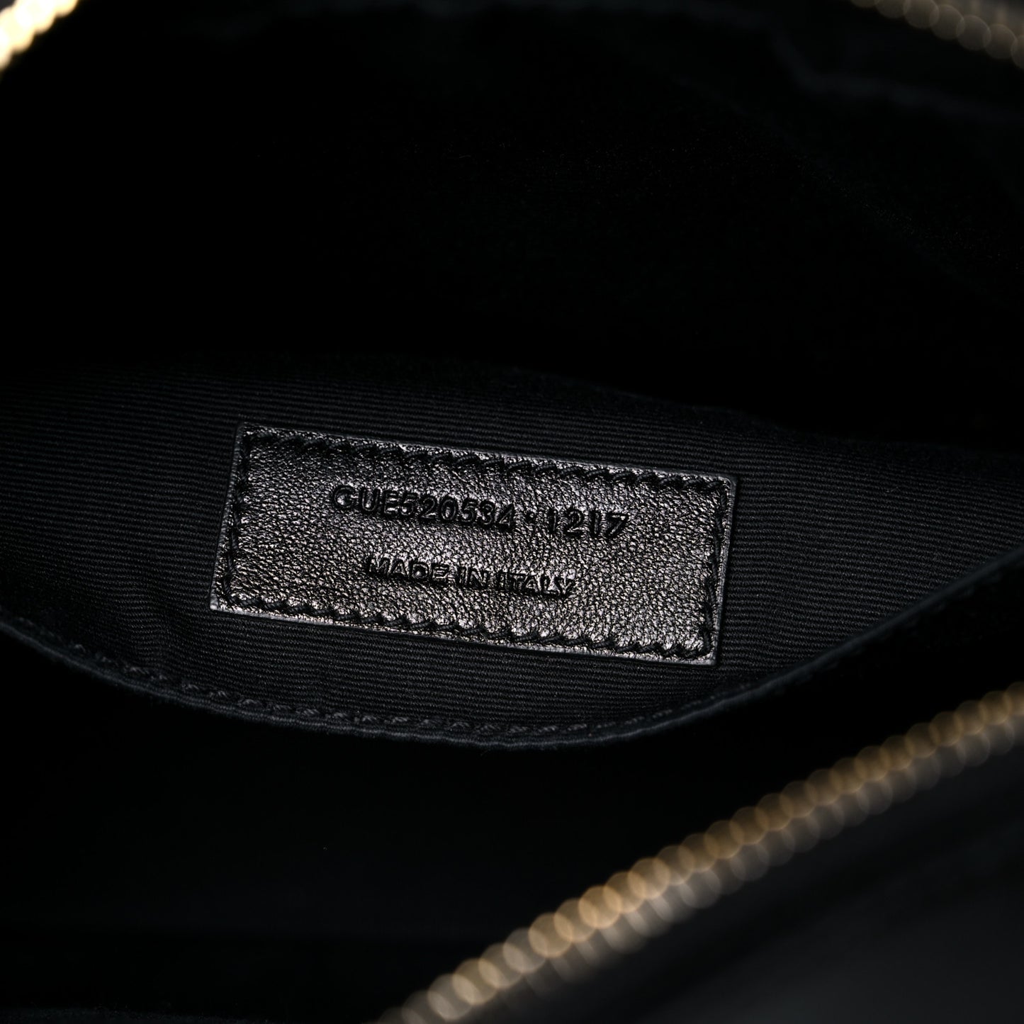 Calfskin Matelasse Monogram Lou Camera Bag Black