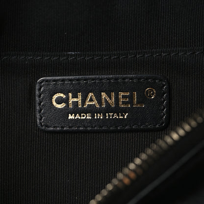 Chanel Lambskin Quilted Waist Bag Fanny Pack Black 6 of 10