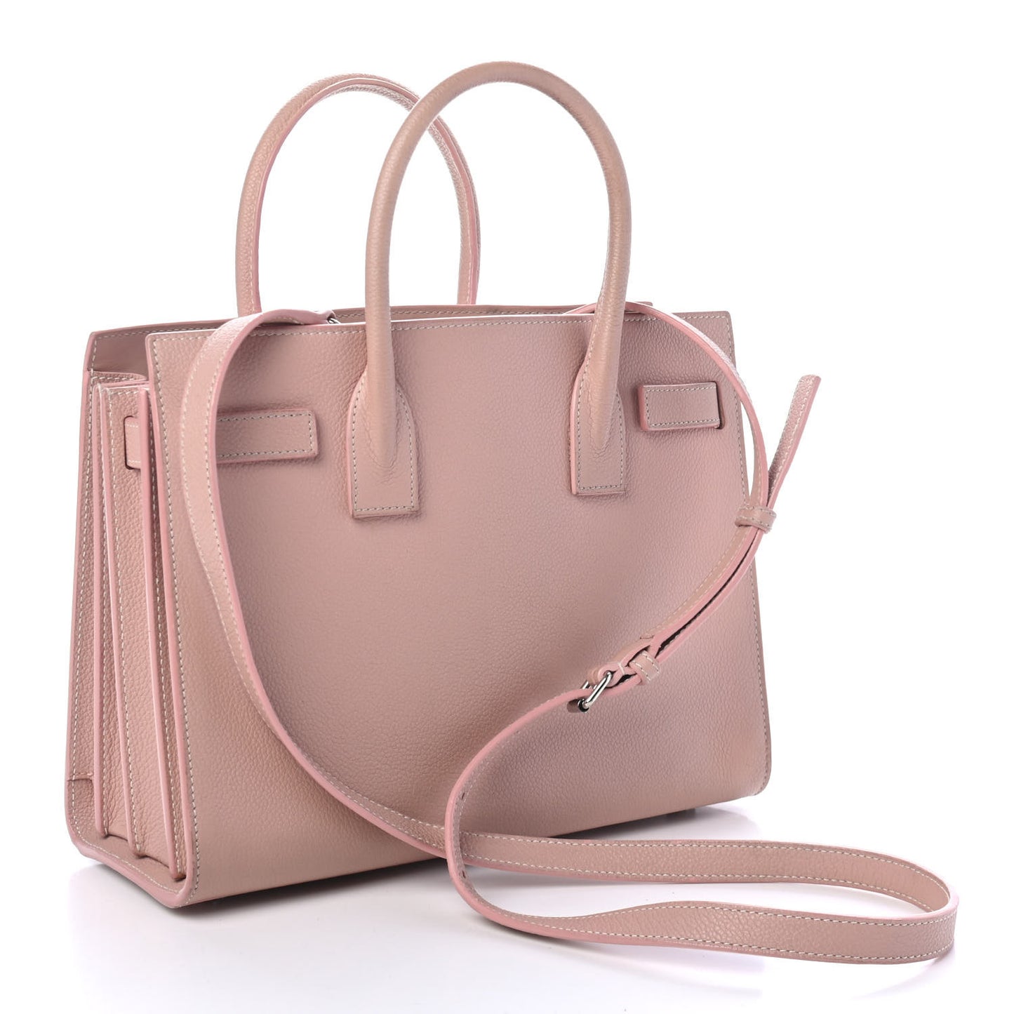 Grained Calfskin Baby Sac De Jour Antique Rose