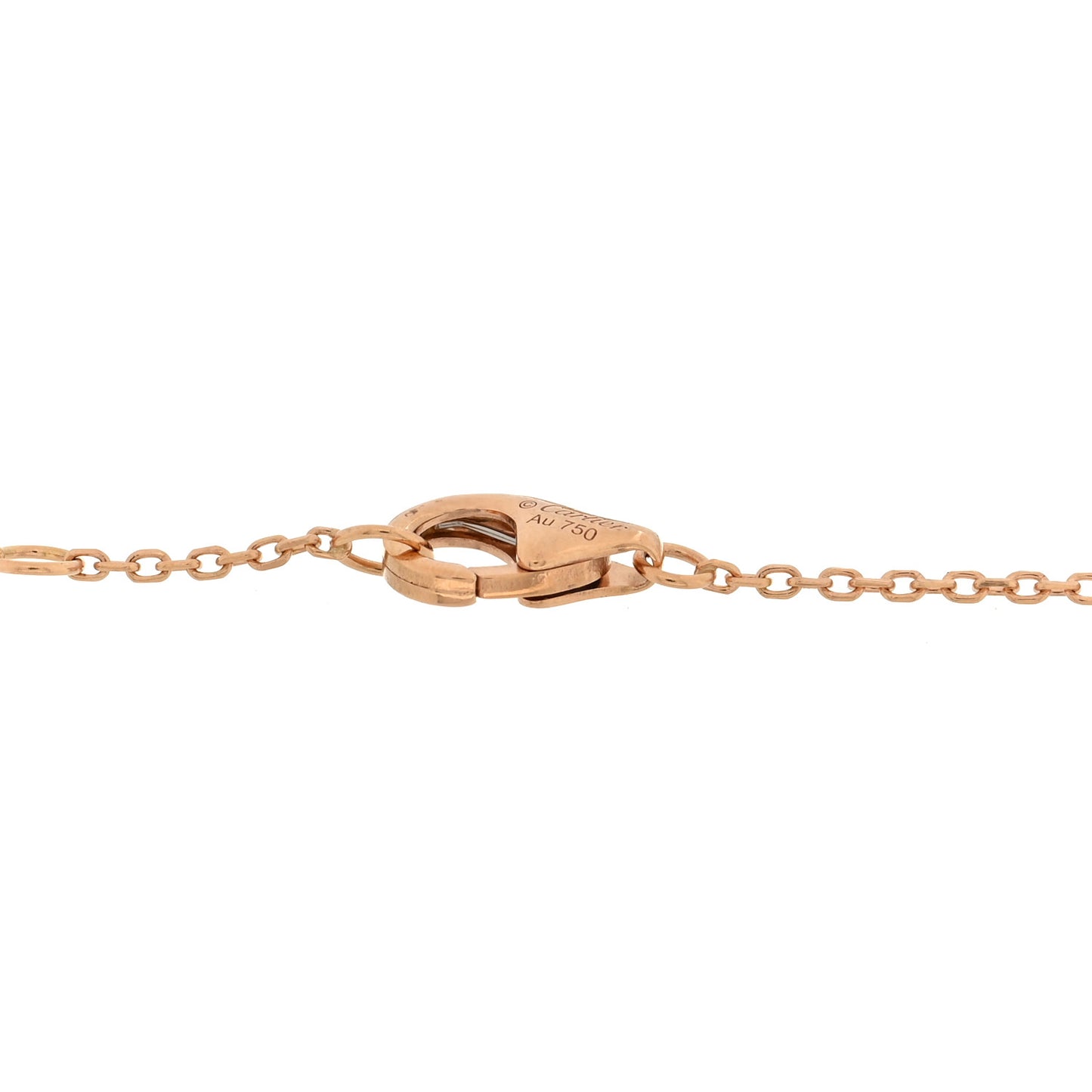 18K Pink Gold Diamond Black Onyx Amulette de Cartier Bracelet