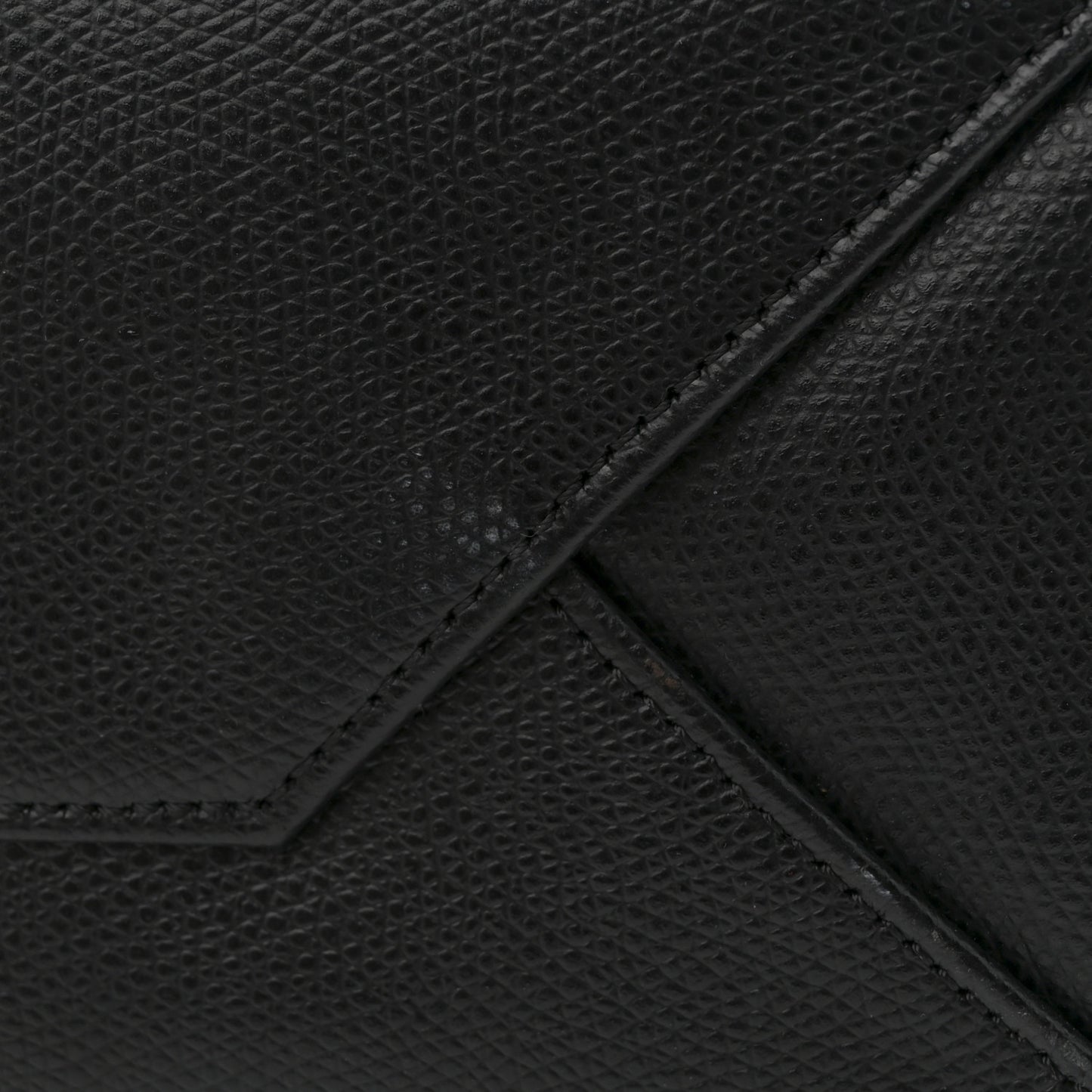 Grained Calfskin Small Vertical Cabas Black
