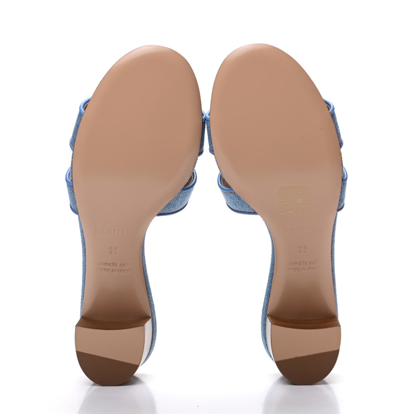 Denim Oasis Sandals 36 Bleu Clair