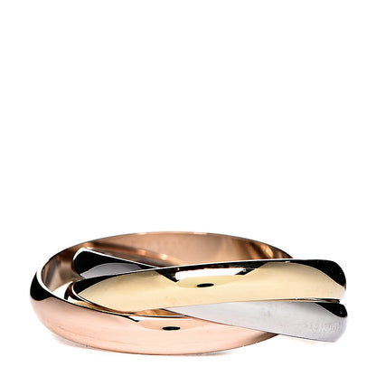 Cartier 18K Pink Yellow White Gold Trinity Ring 51 5.75 2 of 5