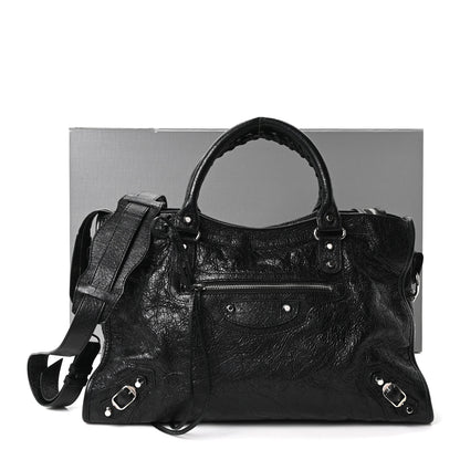Balenciaga Agneau Classic Silver Hardware City Black 12 of 12