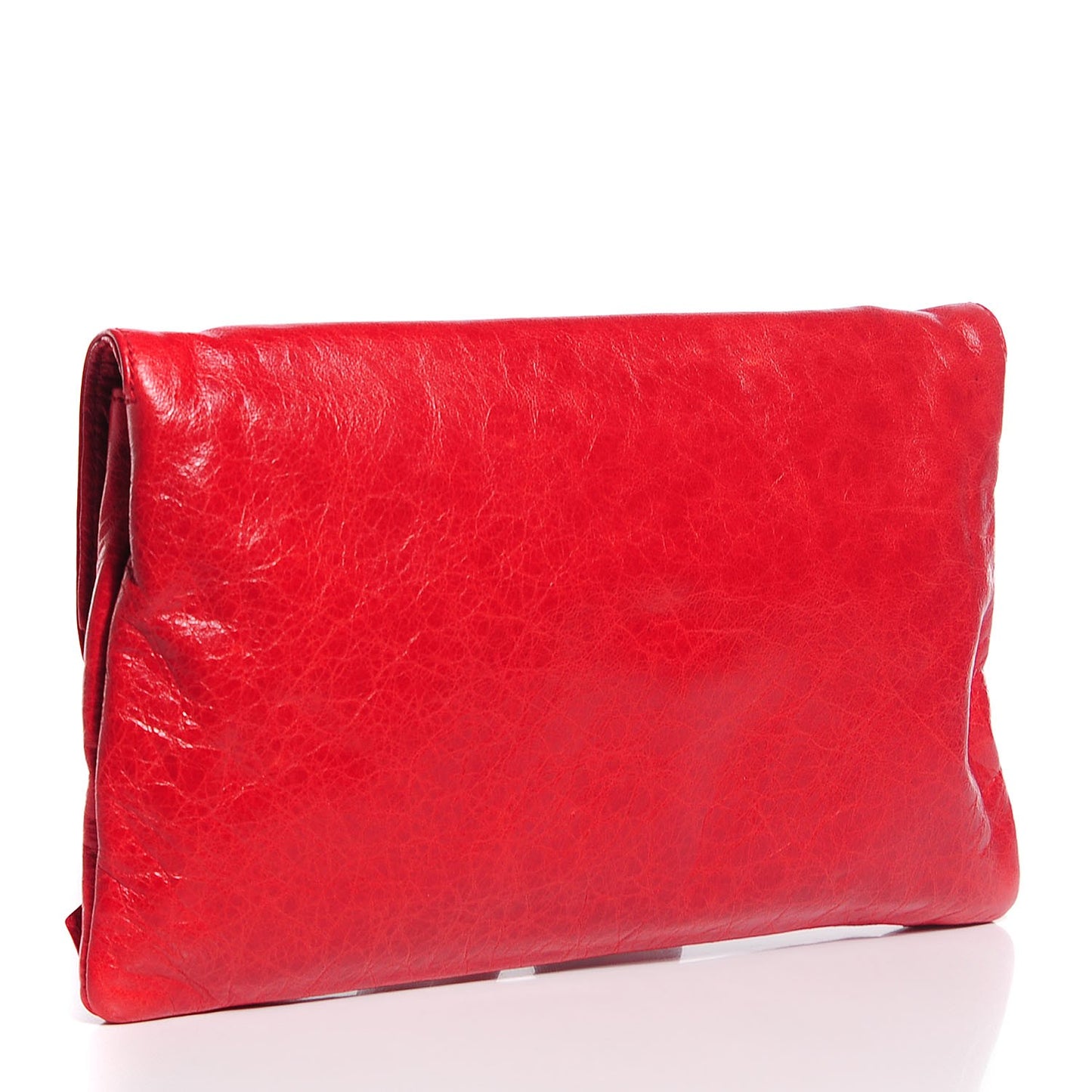 Chevre Giant 21 Silver Hardware Envelope Clutch Tomate