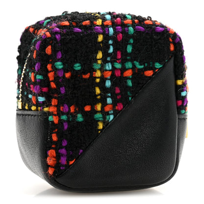 Saint Laurent Boucle Jaime Cube Charm Keychain Black Multicolor 3 of 9