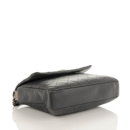 Chanel Calfskin Quilted Couture Messenger Grey 4 of 7