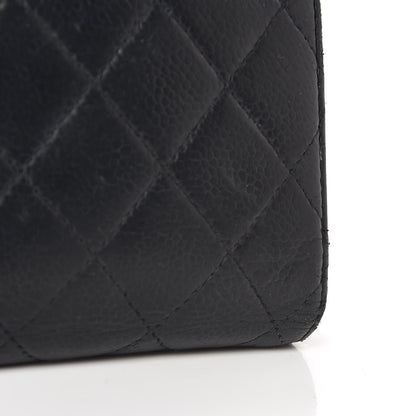 Chanel Caviar Quilted Yen Wallet Black 14 of 20