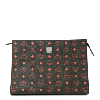 MCM Visetos Large Zip Pouch Winter Moss 1 of 7