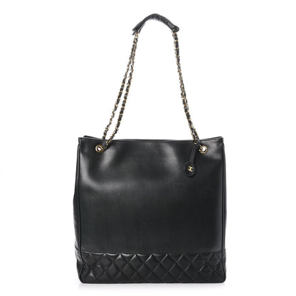 Chanel Lambskin Quilted Tote Green 1 of 8