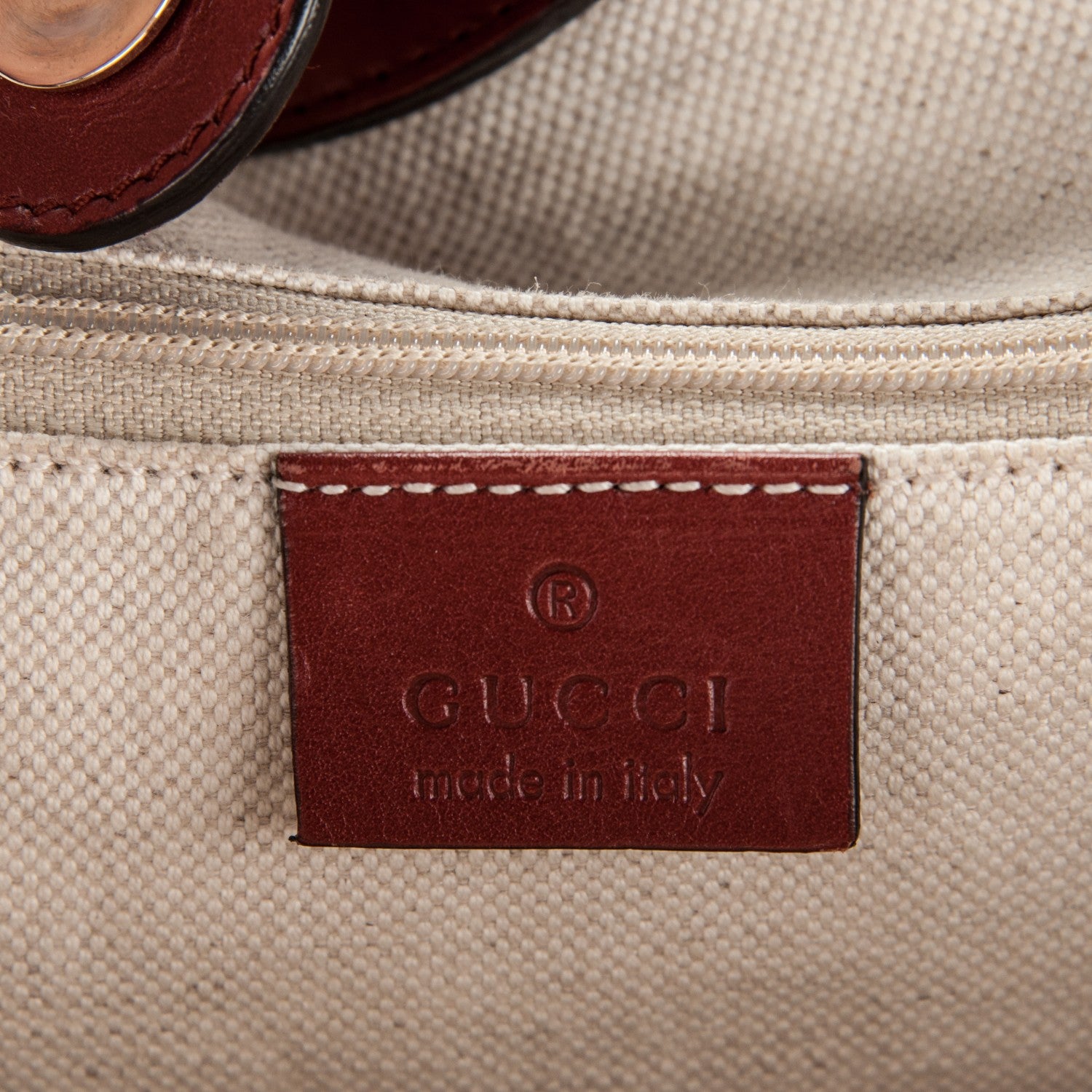 Gucci Monogram Medium Sukey Tote Dark Red 6 of 7
