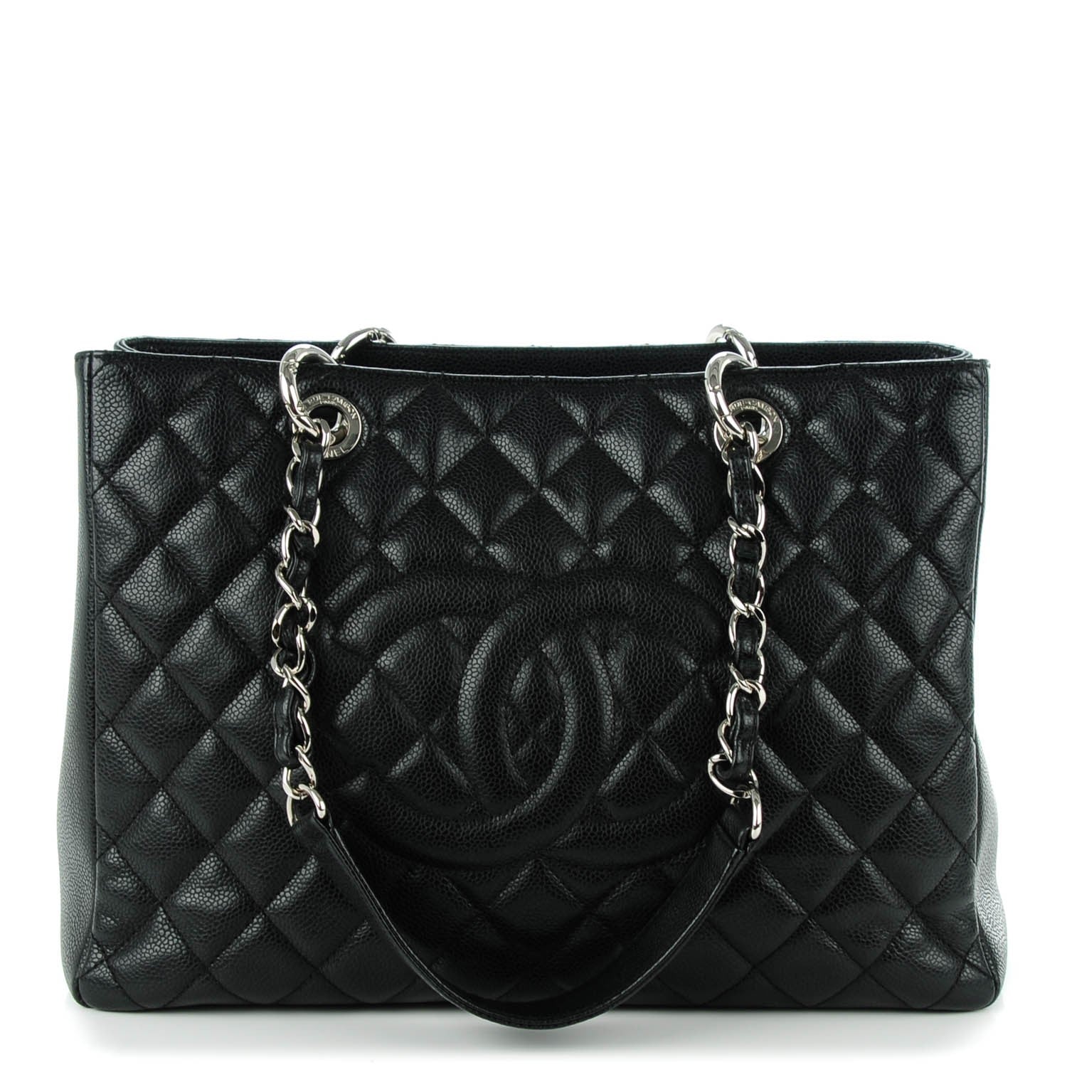 Chanel Caviar Quilted Grand Shopping Tote GST Black 1 of 7