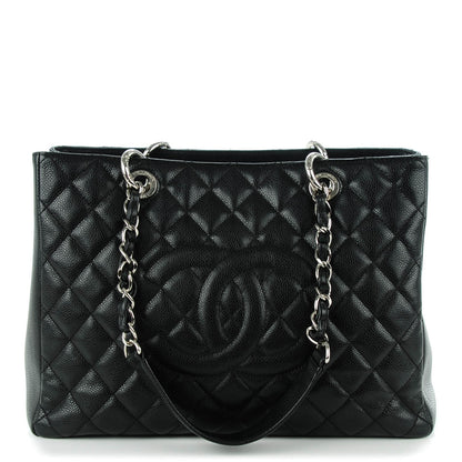 Chanel Caviar Quilted Grand Shopping Tote GST Black 1 of 7