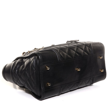 Burberry Quilted Calfskin Large Manor Tote Black 4 of 8