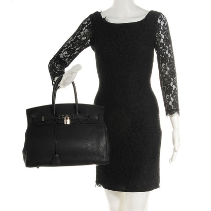 Hermes Fjord Birkin 35 Black 2 of 28