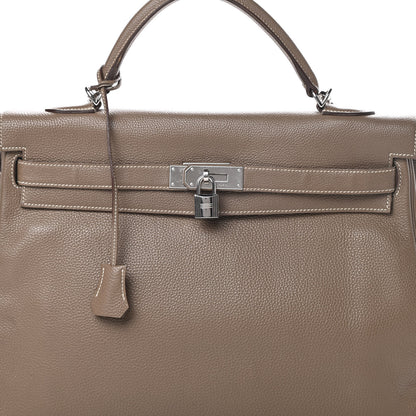 Hermes Togo Kelly Retourne 40 Etoupe 8 of 21